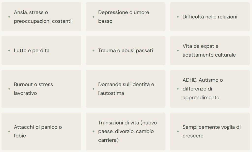 Terapia per chi