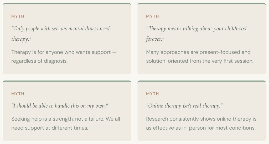 Myths about Therapy