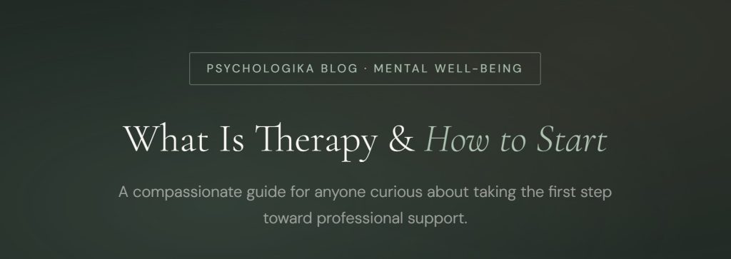 What is therapy